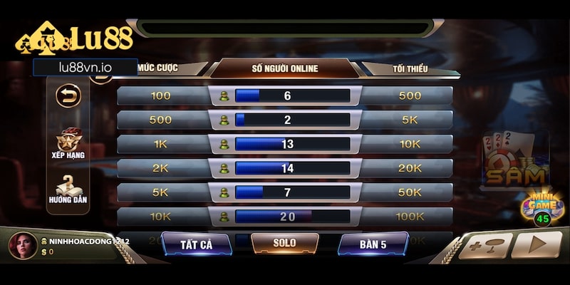 Game bài đổi thưởng tiền thật Sâm Lốc đồ hoạ chất